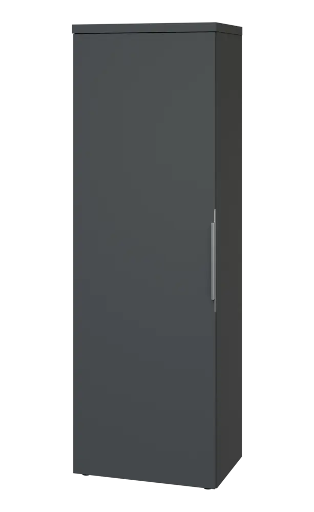 SISR 5 - 61 šatní skříň, 1-dveřová, výsuvné ramínko, levá, 1820x600x400, antracit